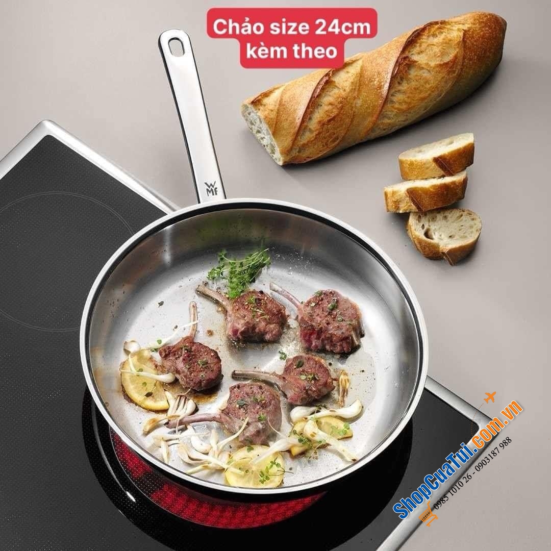 Bộ nồi WMF Diadem Plus 6 món 5 nồi 1 chảo - Chuẩn sang trọng, thanh lịch