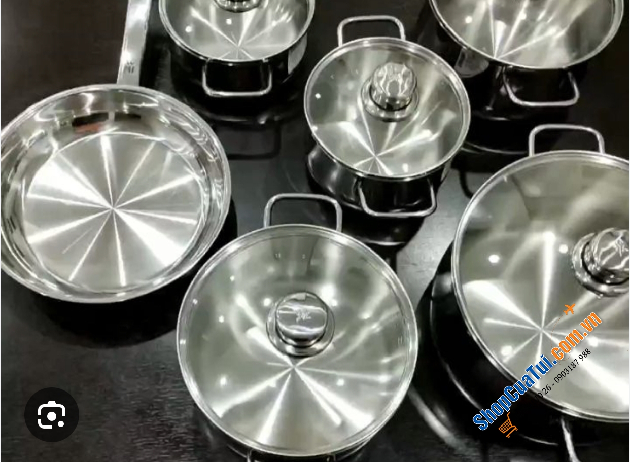 Bộ nồi WMF Diadem Plus 6 món 5 nồi 1 chảo - Chuẩn sang trọng, thanh lịch