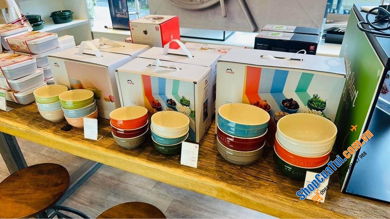 Set 6 bát STAUB màu pastel MACARON xinh xắn mà cực yêu - bát ăn cơm 12cm