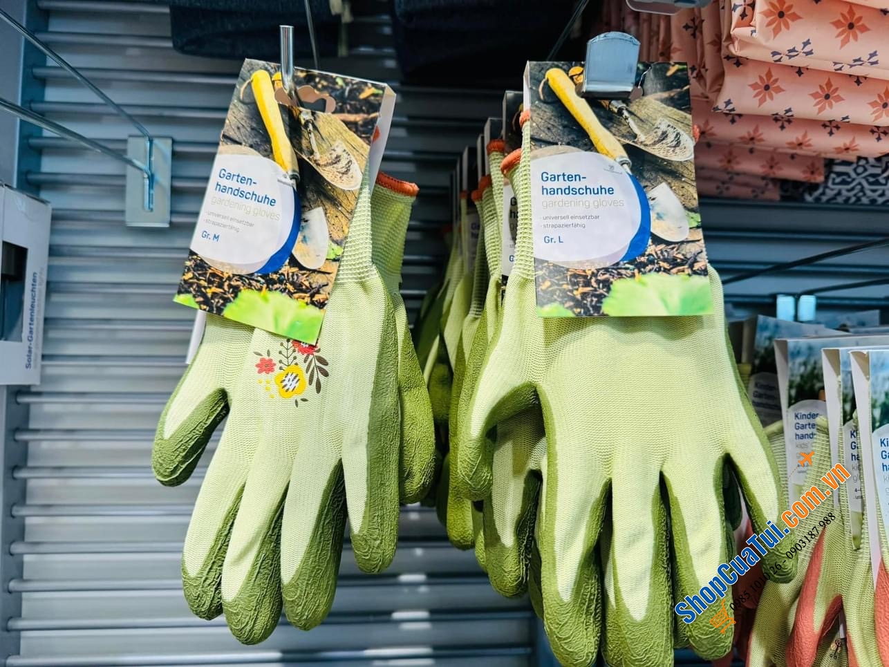 GĂNG TAY LÀM BẾP - CHĂM SÓC CÂY VƯỜN IDEENWELT HOẠ TIẾT HOA.