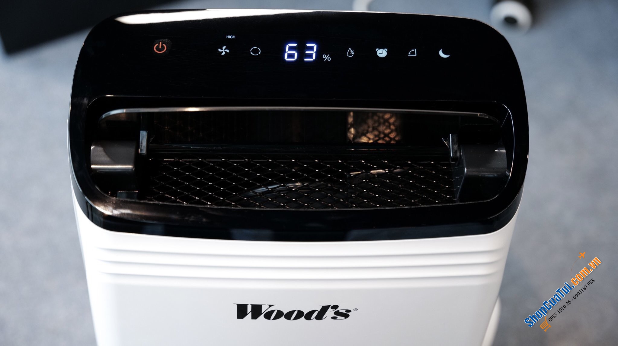 Máy Hút Ẩm Wood’s MDK21 Vận hành tự động, hút ẩm mạnh mẽ cho phòng lên tới 70m2