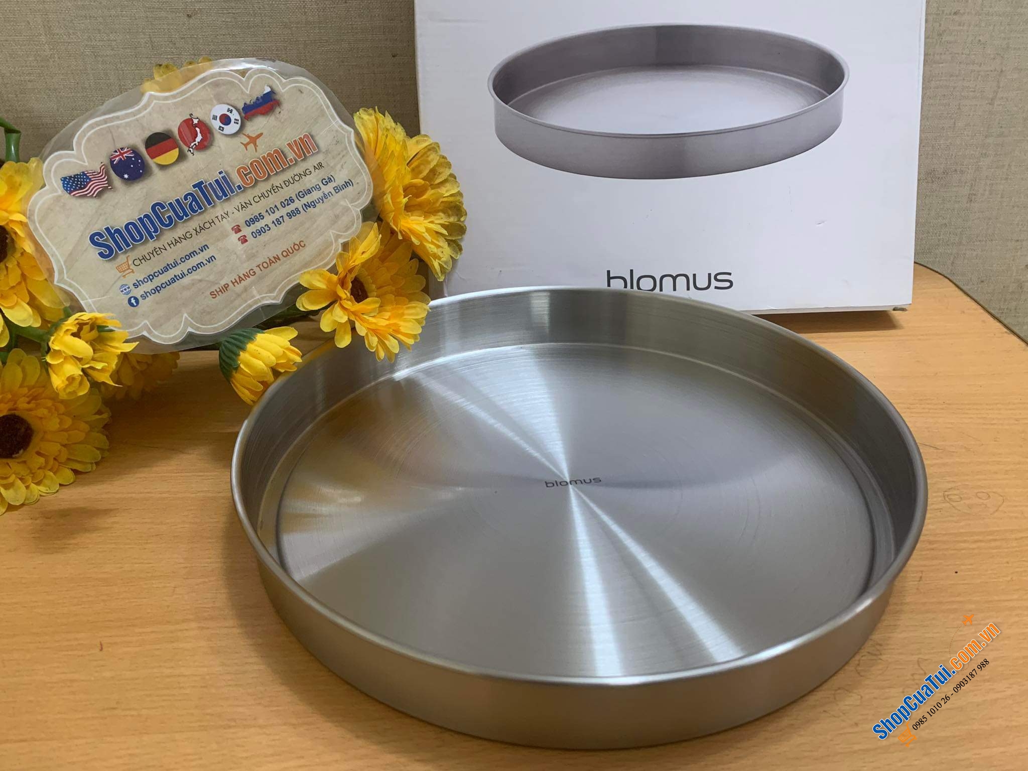 KHAY INOX SIÊU DÀY DẶN VÀ HOT BLOMUS - HÀNG CỰC KÌ CAO CẤP 30 CM.
