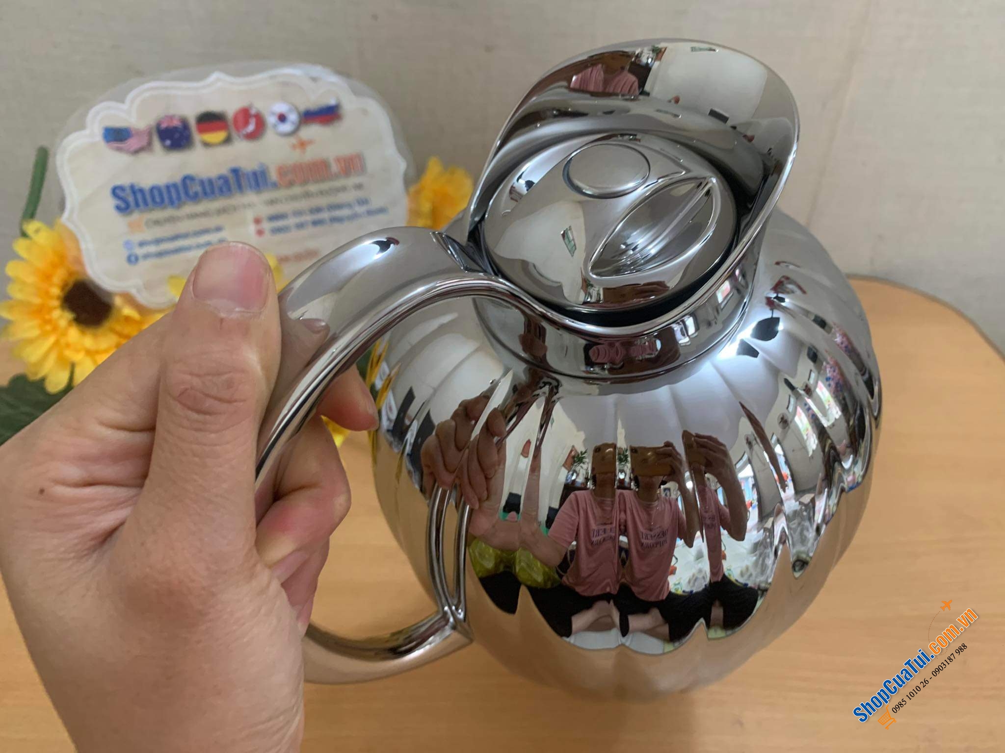 Bình Georg Jensen Bernadotte 0.8 Lít - Bình giữ nhiệt, bình nước hoàn hảo của vẻ đẹp tinh tế và công năng sử dụng