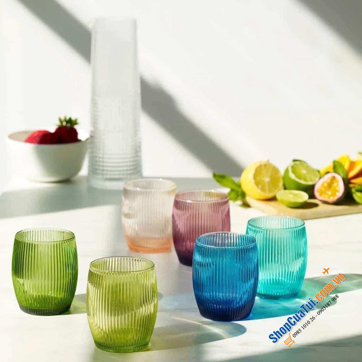 Bộ 6 cốc thuỷ tinh 300ml IVV GluGlu 8675.2