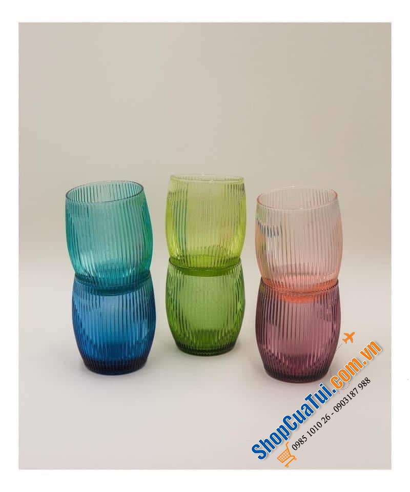 Bộ 6 cốc thuỷ tinh 300ml IVV GluGlu 8675.2