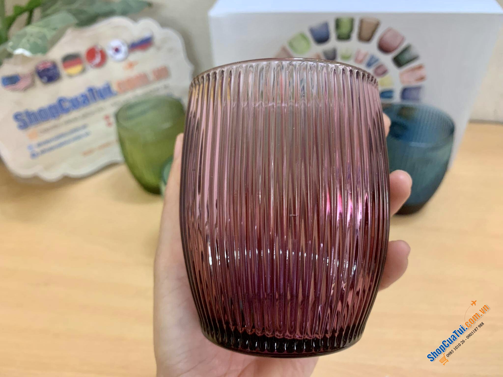 Bộ 6 cốc thuỷ tinh 300ml IVV GluGlu 8675.2