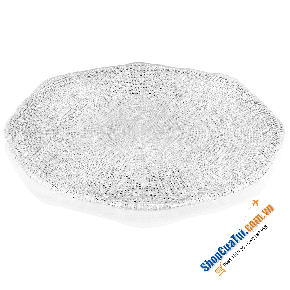 Đĩa pha lê IVV Diamante size 34cm