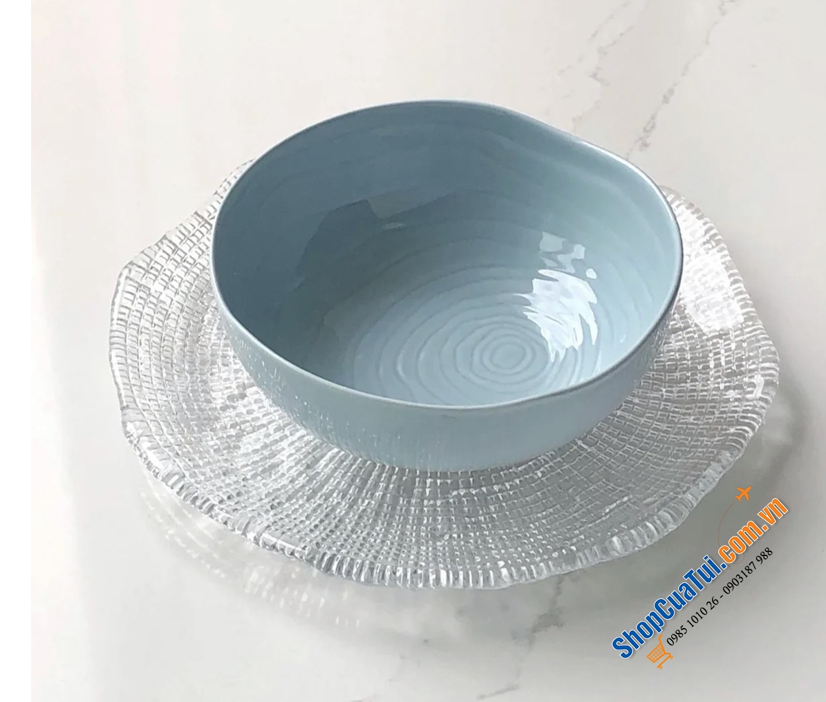 Đĩa pha lê IVV Diamante size 34cm