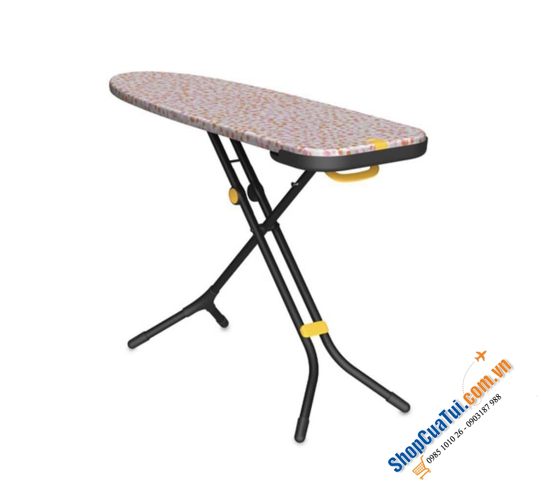 Cầu là, Bàn để ủi đồ chân cao có móc treo cửa Joseph Joseph Glide Max Plus (Black) 50030 Màu xanh đen chấm bi