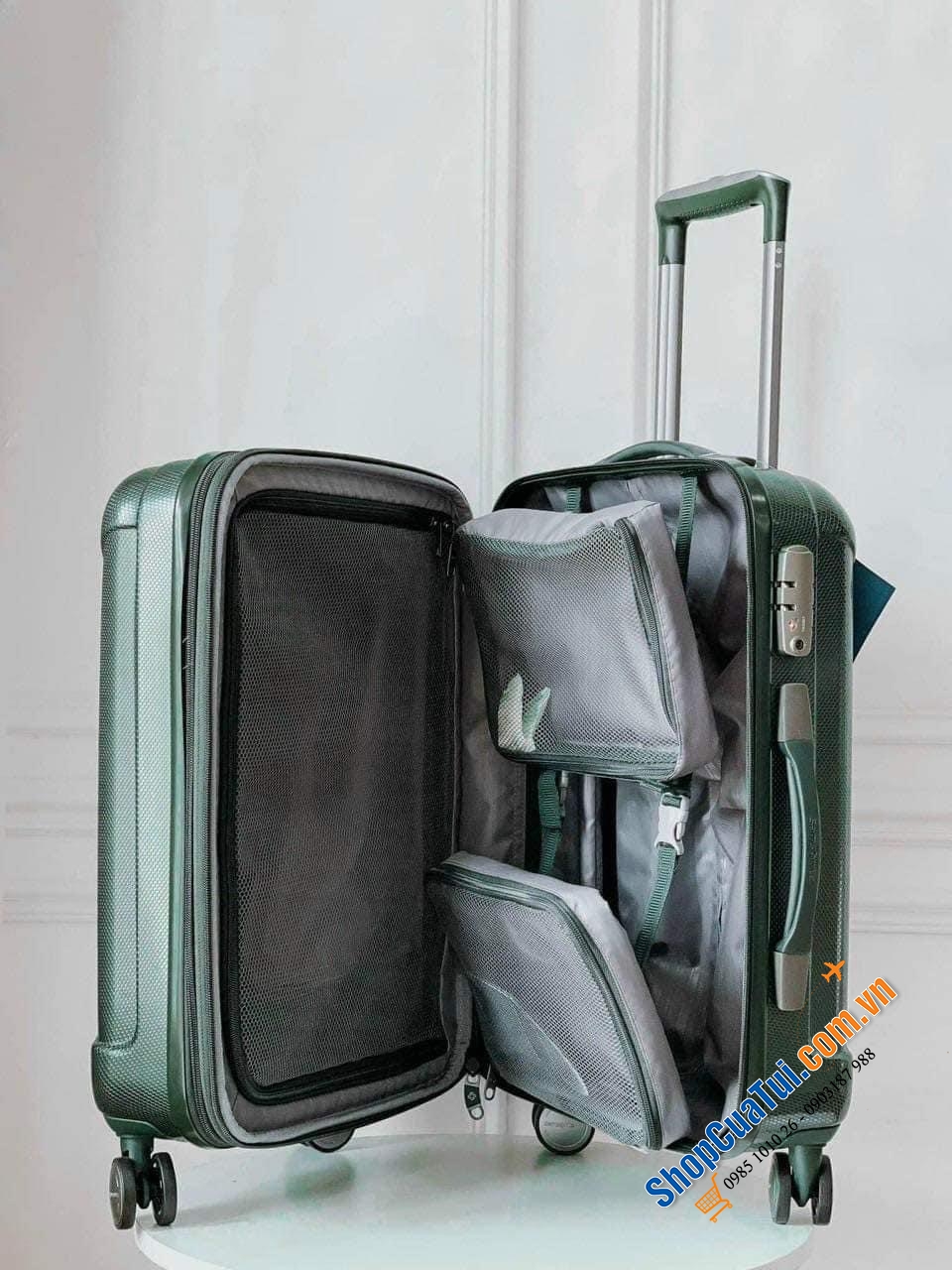 Valy Samsonite On-Air 3 - Dòng cao cấp size 25 inch (size trung) với 2 màu xanh hoặc xám