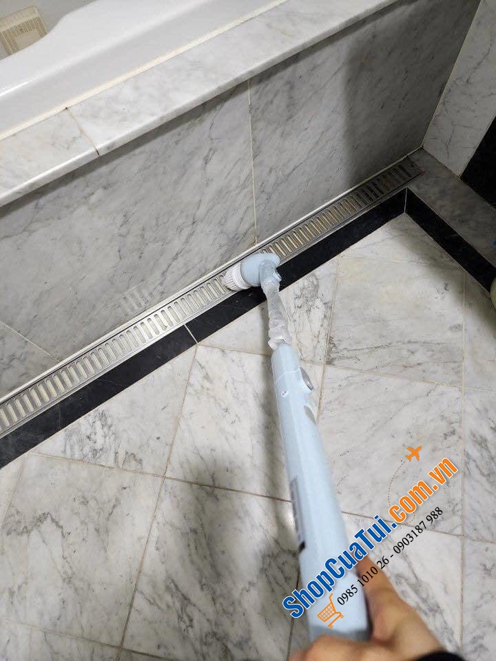 Máy cọ rửa toilet Ohella - cây lau đa năng tự động OHella - Dễ dàng lau dọn nhà tắm, nhà vệ sinh - MÀU XANH