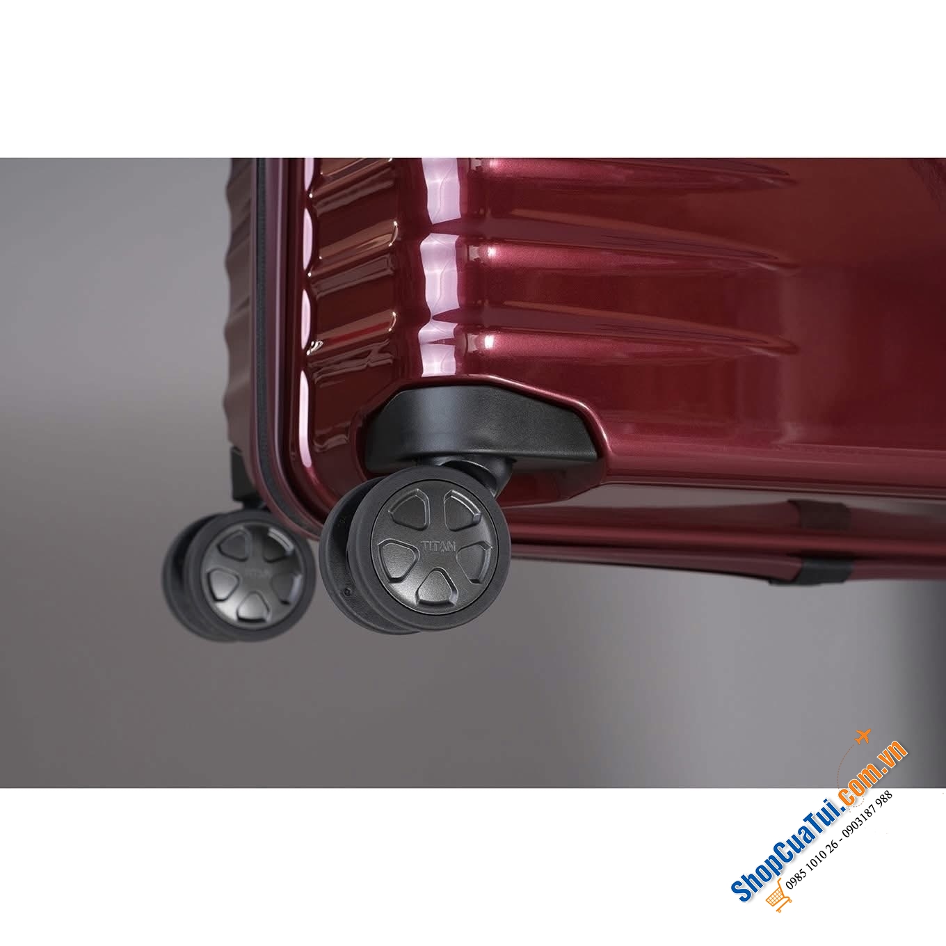 Valy Titan size cabin - Vali sản xuất tại Đức (Made in Germany) siêu xịn màu xanh, đỏ, đen