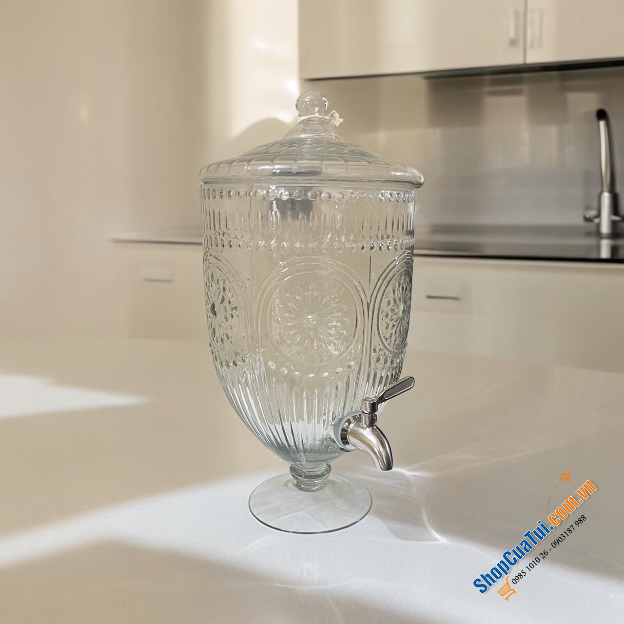 Bình nước Loberon - đồ handmade Germany dung tích 4,5 Lít - MẪU HÌNH THON