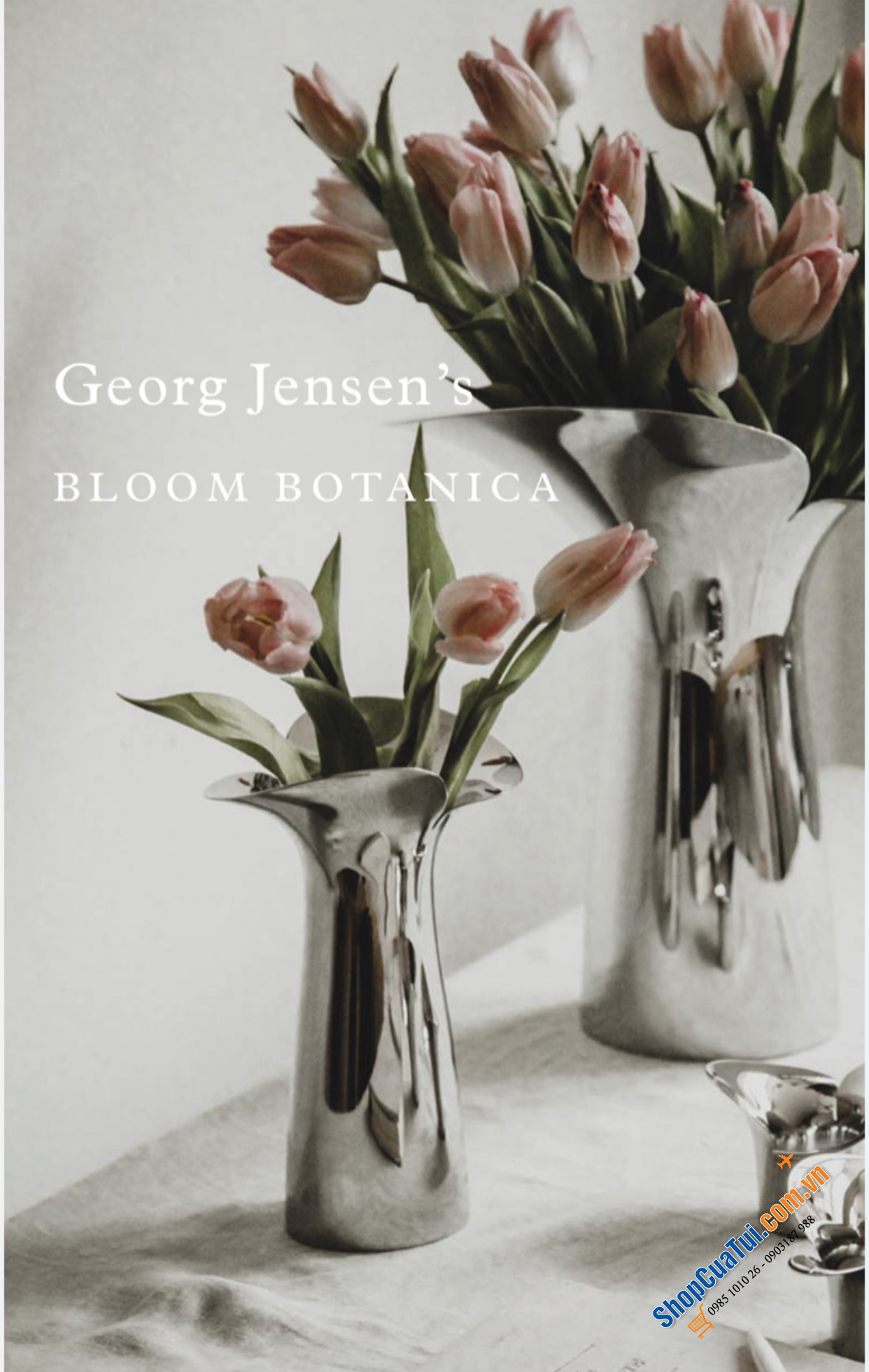 Lọ hoa  Georg Jensen cao 22cm - LỌ HOA BLOOM BOTANICA H22CM