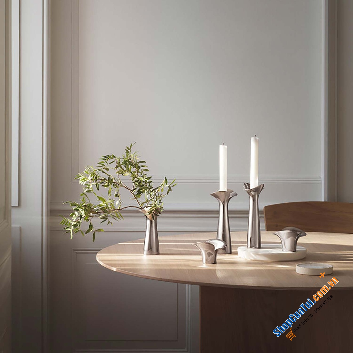 Lọ hoa  Georg Jensen cao 22cm - LỌ HOA BLOOM BOTANICA H22CM