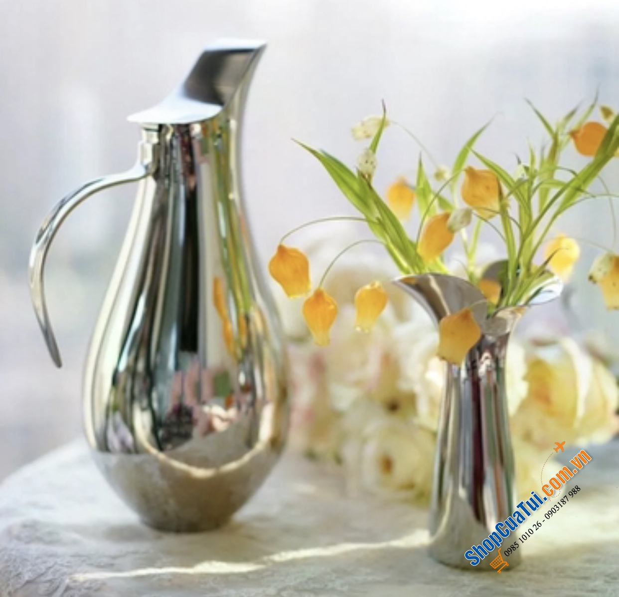 Lọ hoa  Georg Jensen cao 22cm - LỌ HOA BLOOM BOTANICA H22CM