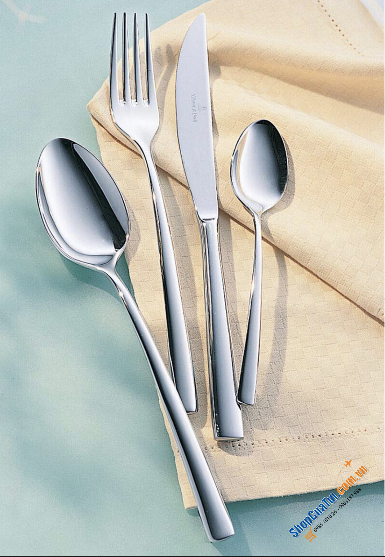 Bộ dao dĩa Piedmont 4 món Villeroy & Boch dành cho 1 người dùng - thép không gỉ 18/10