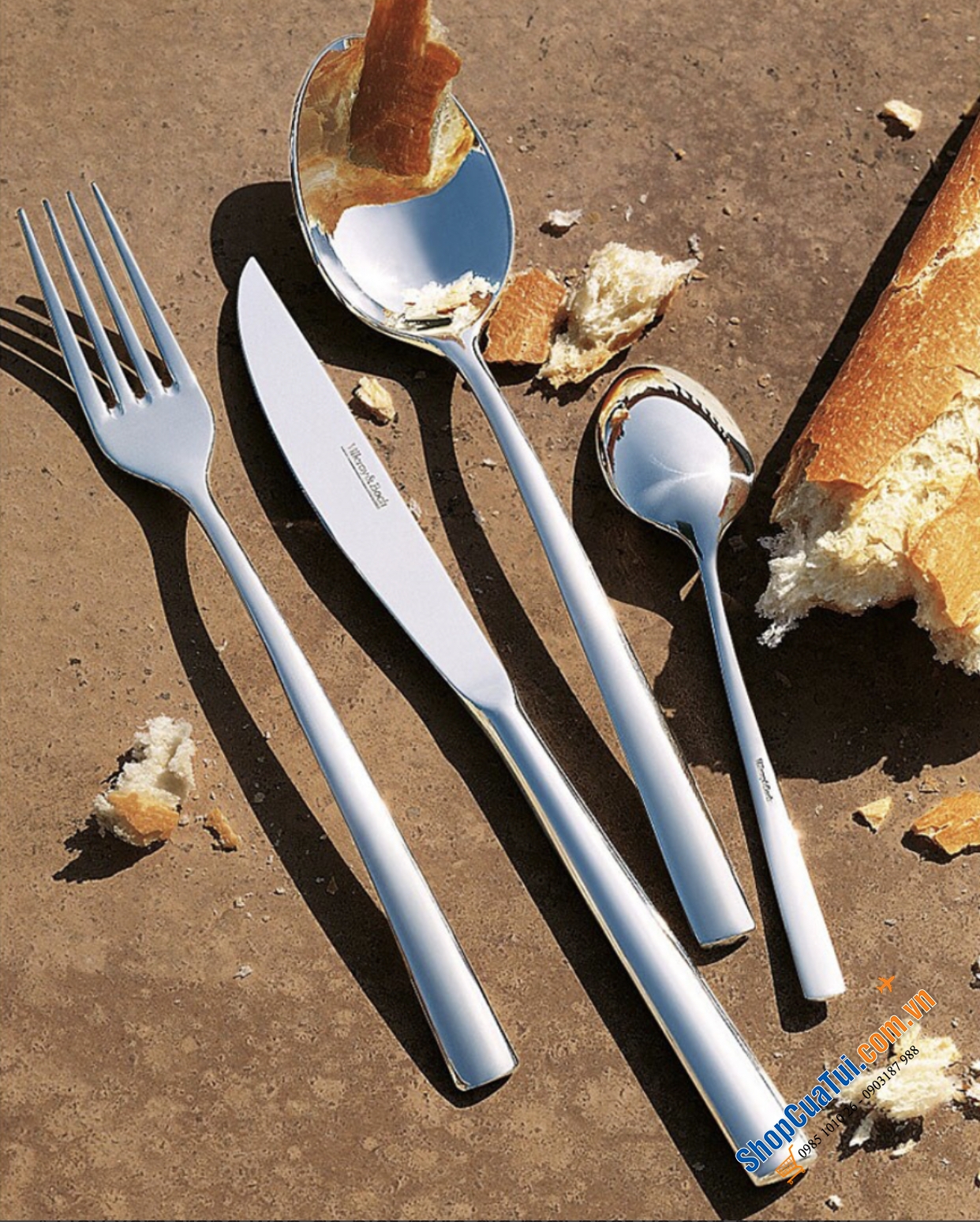 Bộ dao dĩa Piedmont 4 món Villeroy & Boch dành cho 1 người dùng - thép không gỉ 18/10