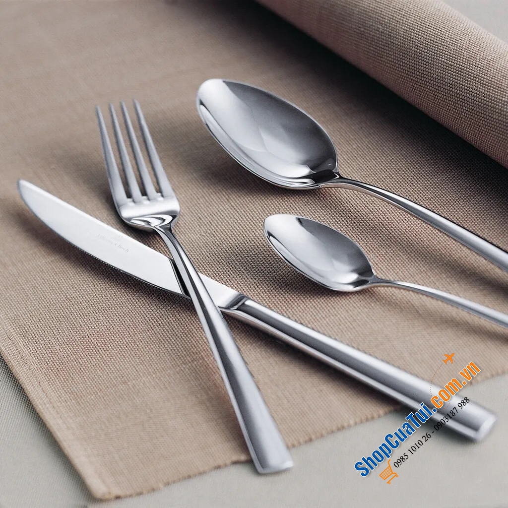 Bộ dao dĩa Piedmont 4 món Villeroy & Boch dành cho 1 người dùng - thép không gỉ 18/10