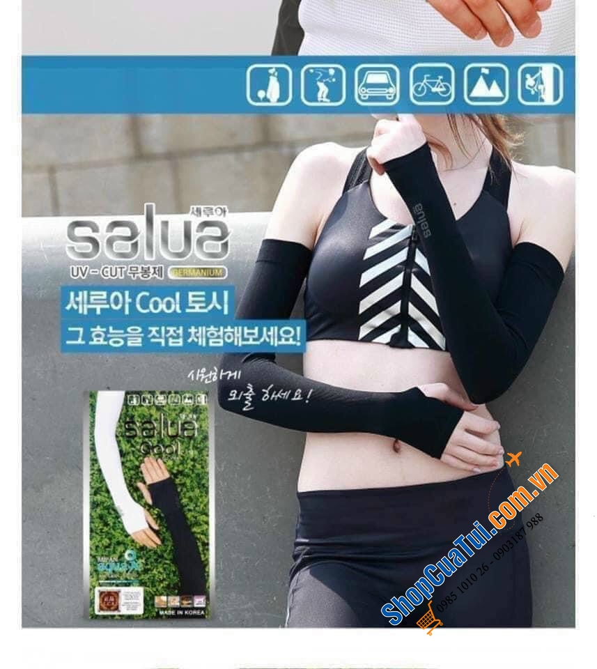 Găng tay chống nắng, chống tia UV, găng tay làm mát Salua đứng đầu Hàn Quốc