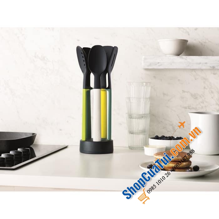 Bộ 5 dụng cụ nấu ăn silicone Joseph Joseph Elevate 10176 (Opal).