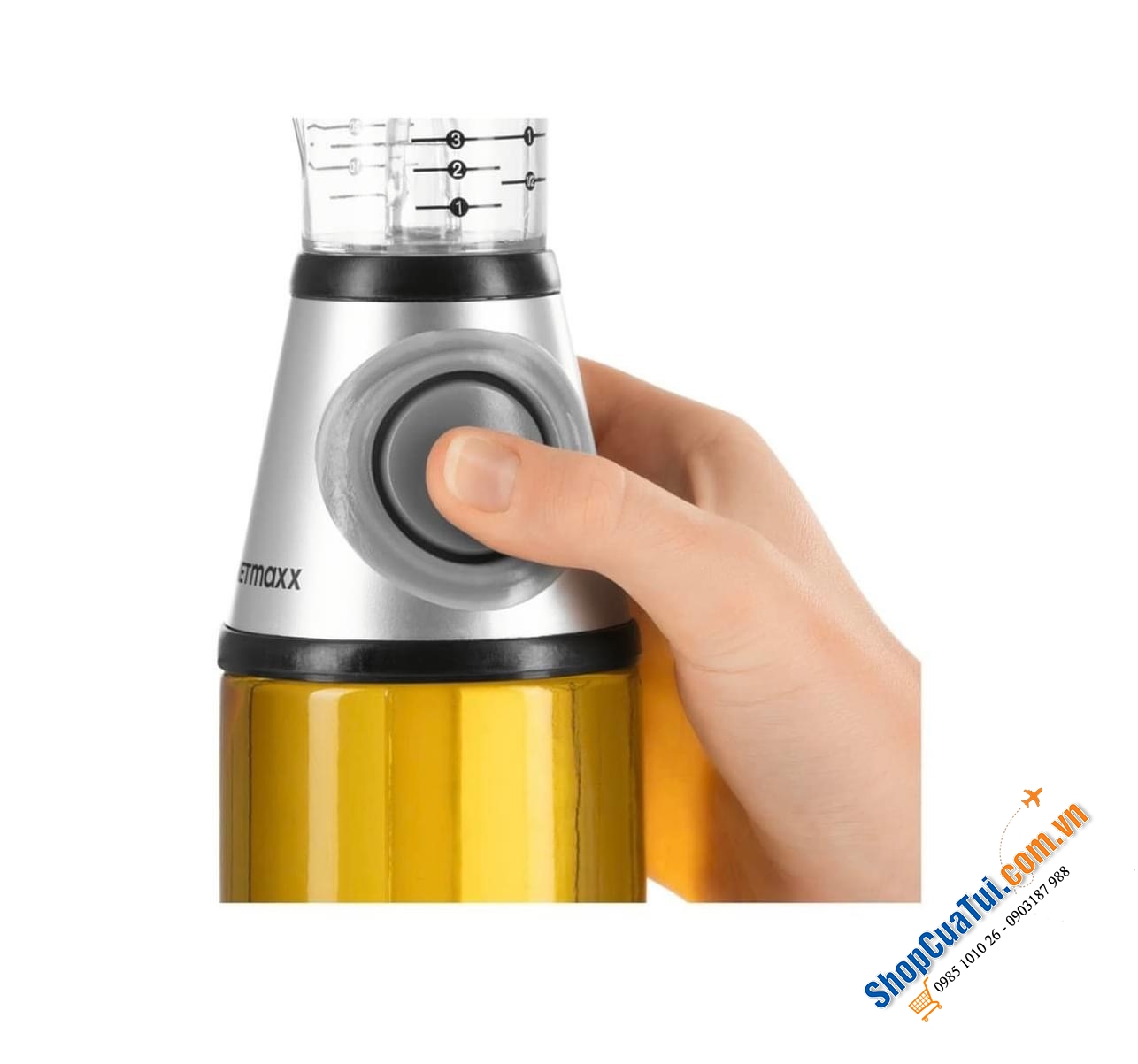 BÌNH ĐỰNG DẦU DẤM/ NƯỚC MẮM THUỶ TINH GOURMETT.