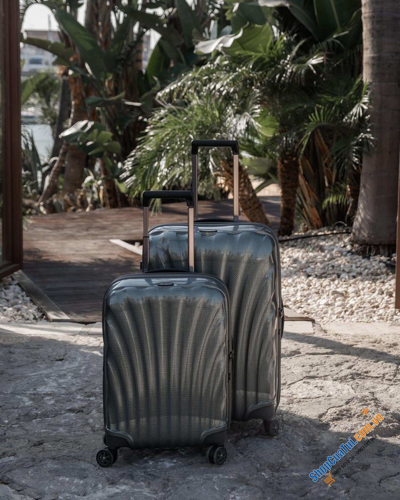 Valy siêu nhẹ, siêu bền Samsonite C-Lite - Made in Eu - size M 69cm