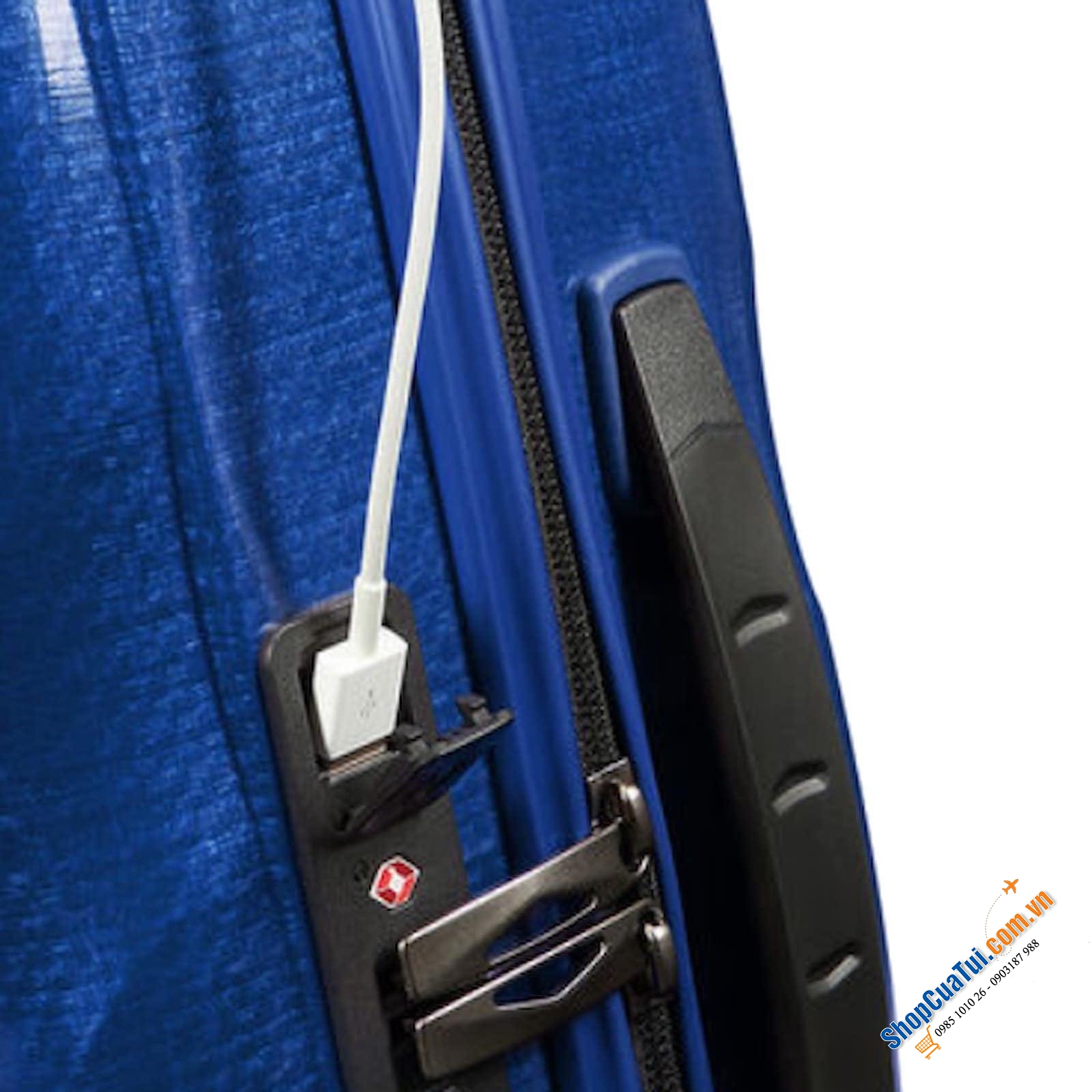 Valy siêu nhẹ, siêu bền Samsonite C-Lite - Made in Eu - size M 69cm