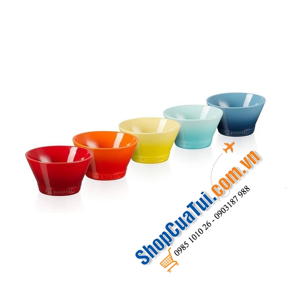 Sét 5 bát ăn cơm cầu vồng Le Creuset Neo 12cm