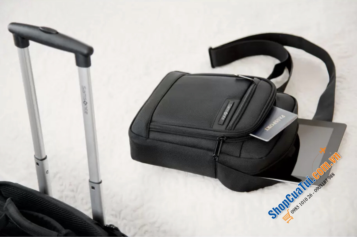 Túi đeo chéo Samsonite với thiết kế thuận tiện, hiện đại và thiết thực có thể dùng đi du lịch hoặc dùng hàng ngày