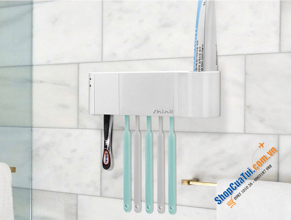 Máy tiệt trùng bàn chải đánh răng Shinil bằng tia UVC led cao cấp, diệt 99.99% vi khuẩn sau vài giây