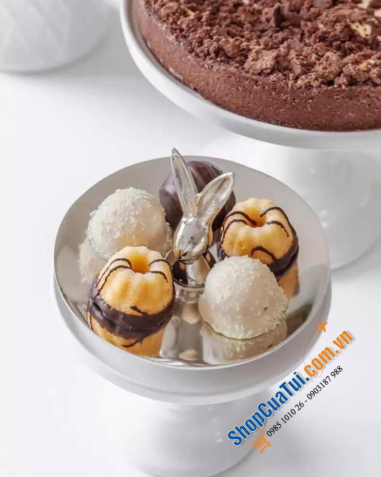 Bát đựng bánh kẹo, trái cây, các loại hạt Edzard - Germany núm thỏ.