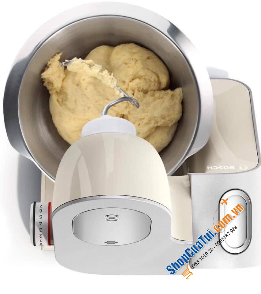 Máy trộn bột/ xay cắt thực phẩm đa năng Bosch MUM5 (MUM58920 CreationLine màu kem, MUM58720 CreationLine màu đỏ).