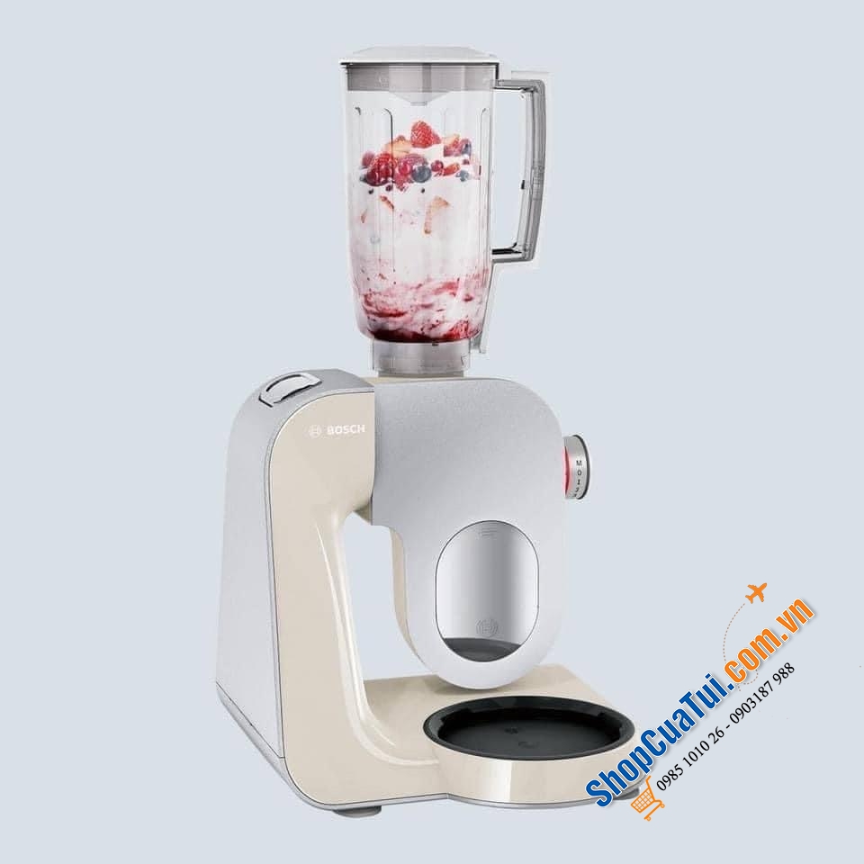Máy trộn bột/ xay cắt thực phẩm đa năng Bosch MUM5 (MUM58920 CreationLine màu kem, MUM58720 CreationLine màu đỏ).