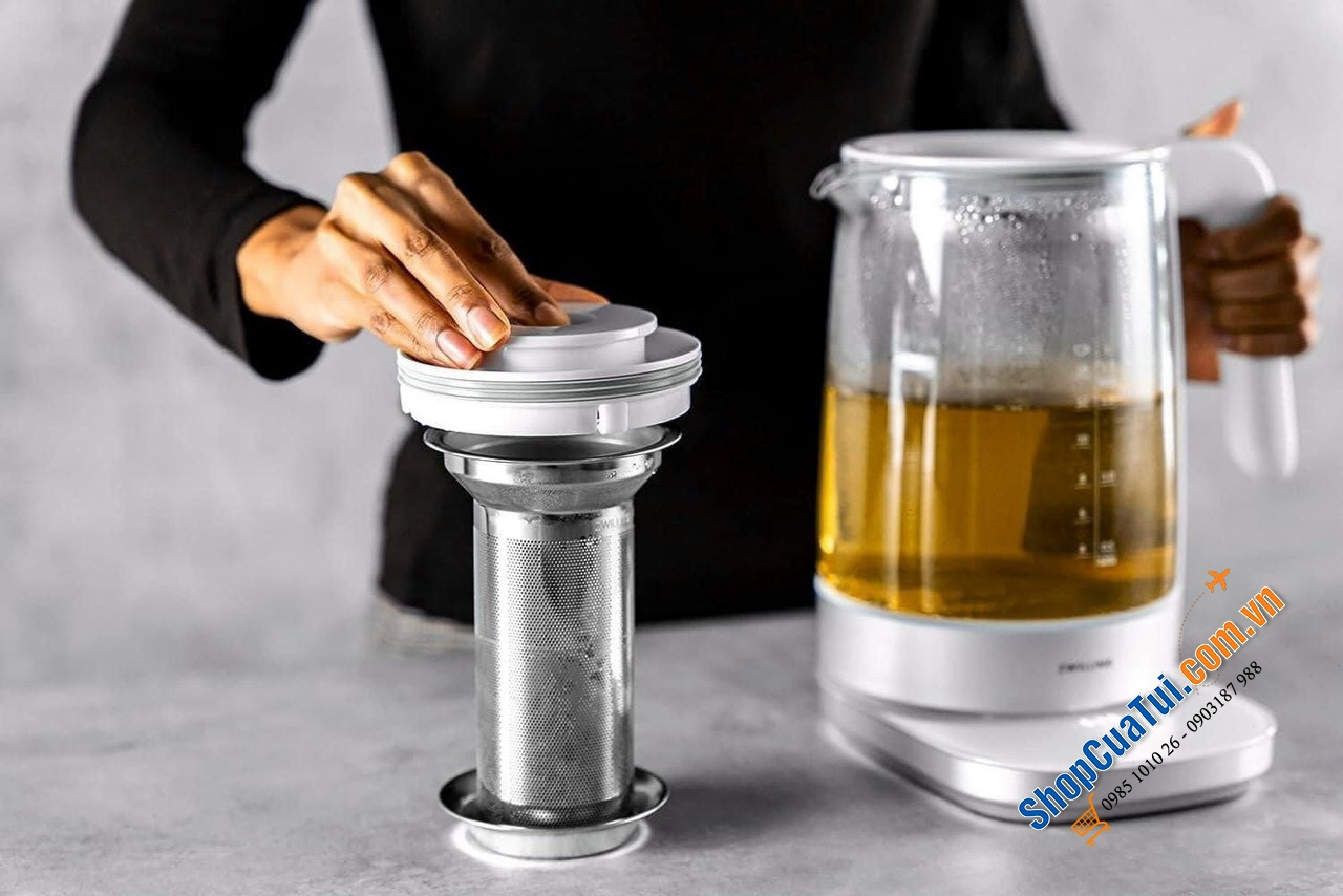 ẤM SIÊU TỐC PHA TRÀ ZWILLING ENFINIFY 1,7L mầu đen & trắng bạc