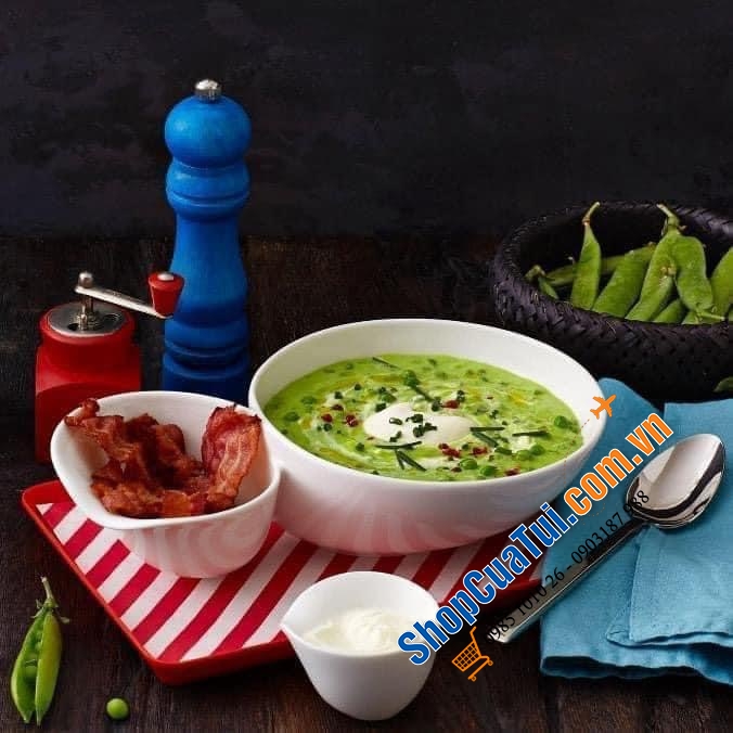 SET 2 BÁT ĂN PHỞ SÚP VILLEROY BOCH SOUP PASSION đính liền - MADE IN GERMANY