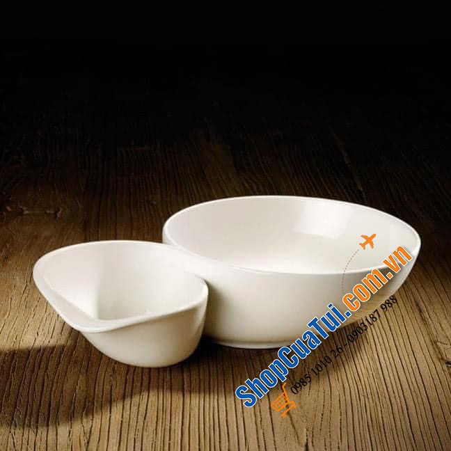 SET 2 BÁT ĂN PHỞ SÚP VILLEROY BOCH SOUP PASSION đính liền - MADE IN GERMANY