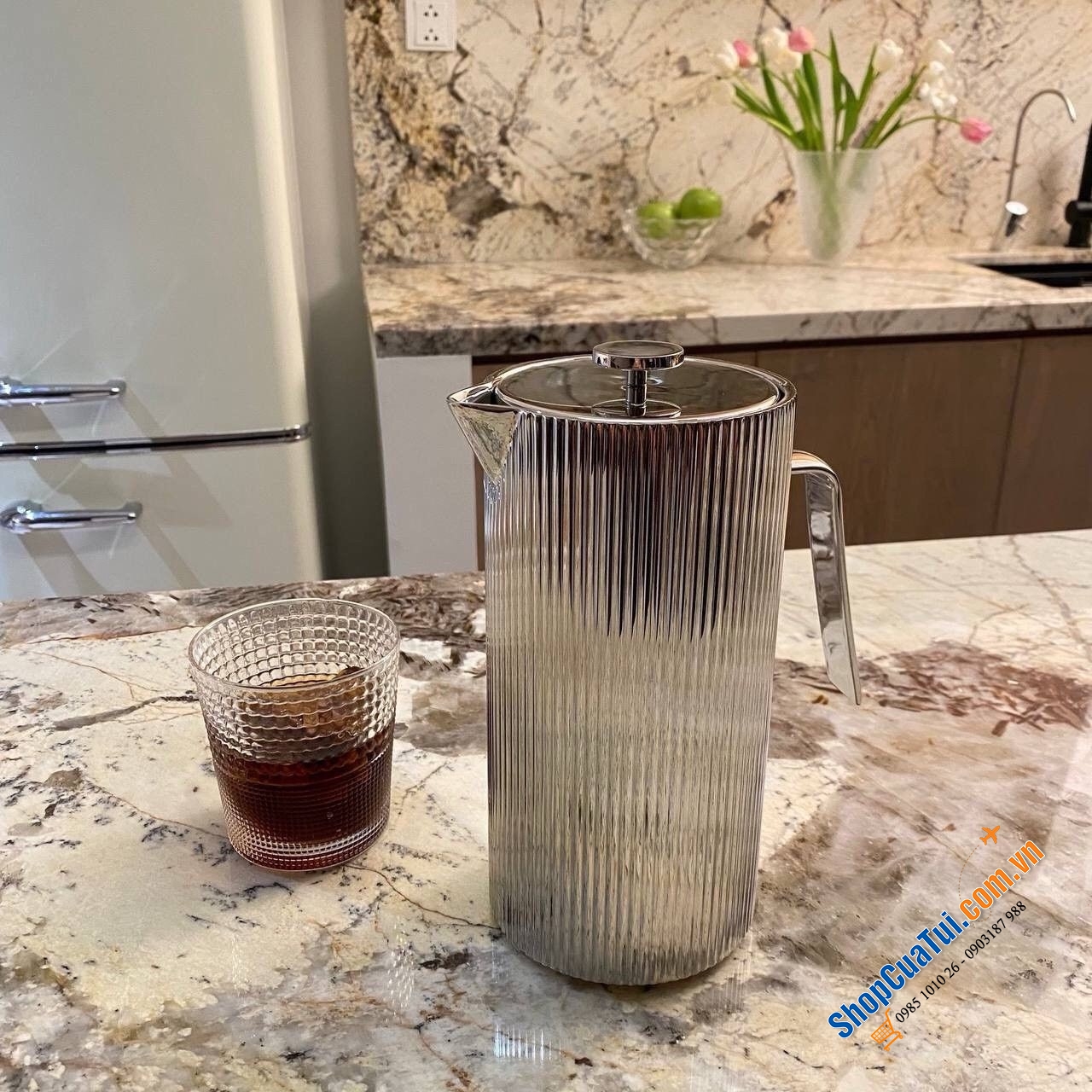 Bình pha trà, cà phê Georg Jensen Bernadotte 1L - Đẹp sang trọng, tinh tế