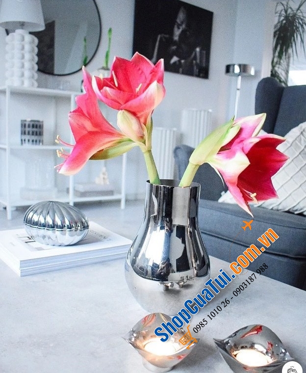Lọ hoa Georg Jensen Cafu mittel 30cm - cổ điển, hiện đại, đáng trân trọng