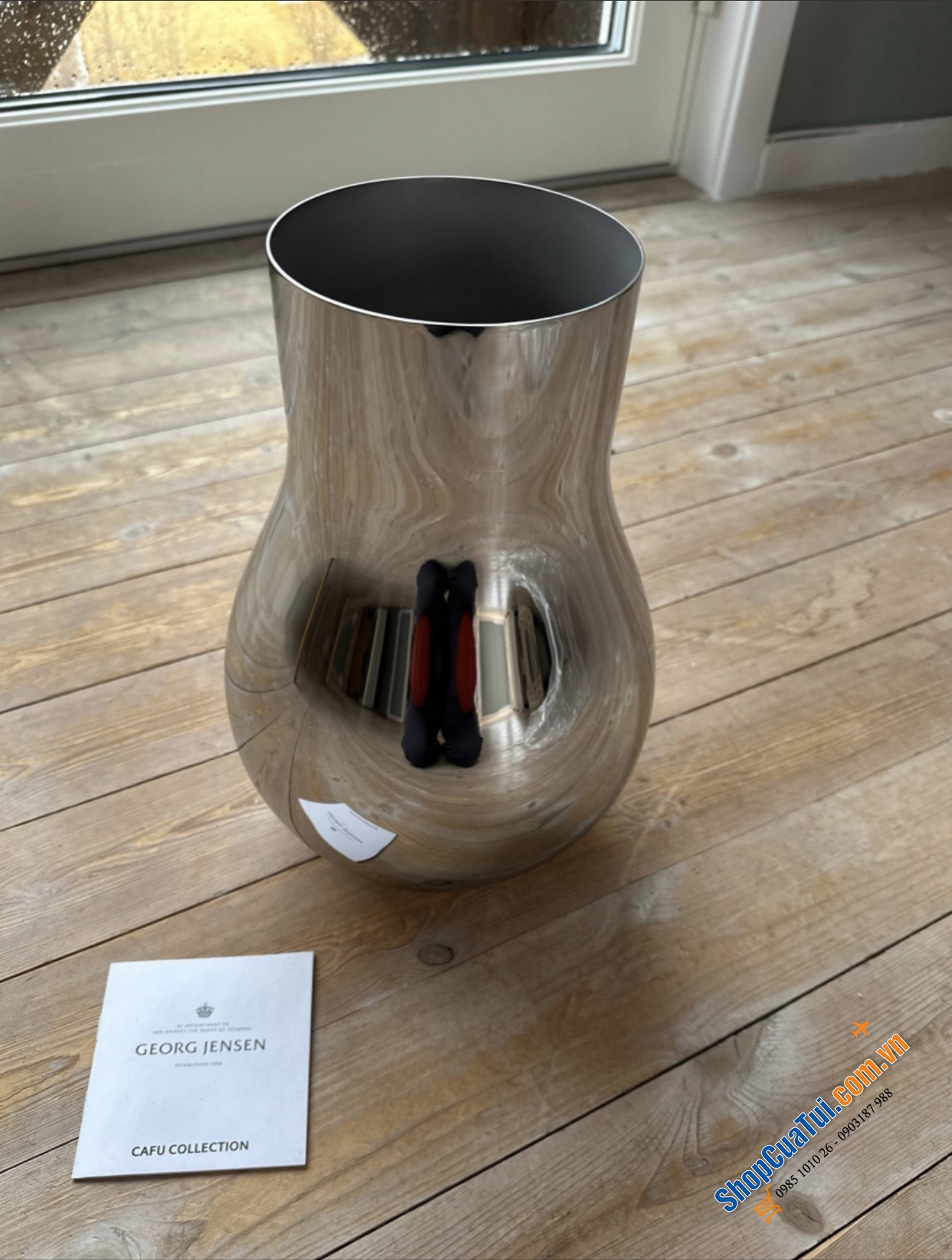 Lọ hoa Georg Jensen Cafu mittel 30cm - cổ điển, hiện đại, đáng trân trọng