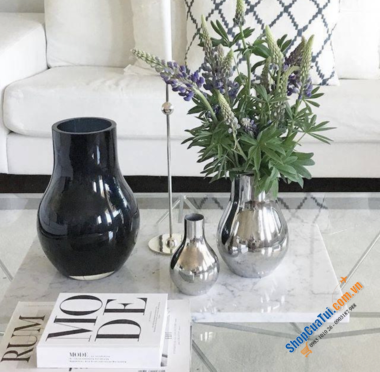 Lọ hoa Georg Jensen Cafu mittel 30cm - cổ điển, hiện đại, đáng trân trọng