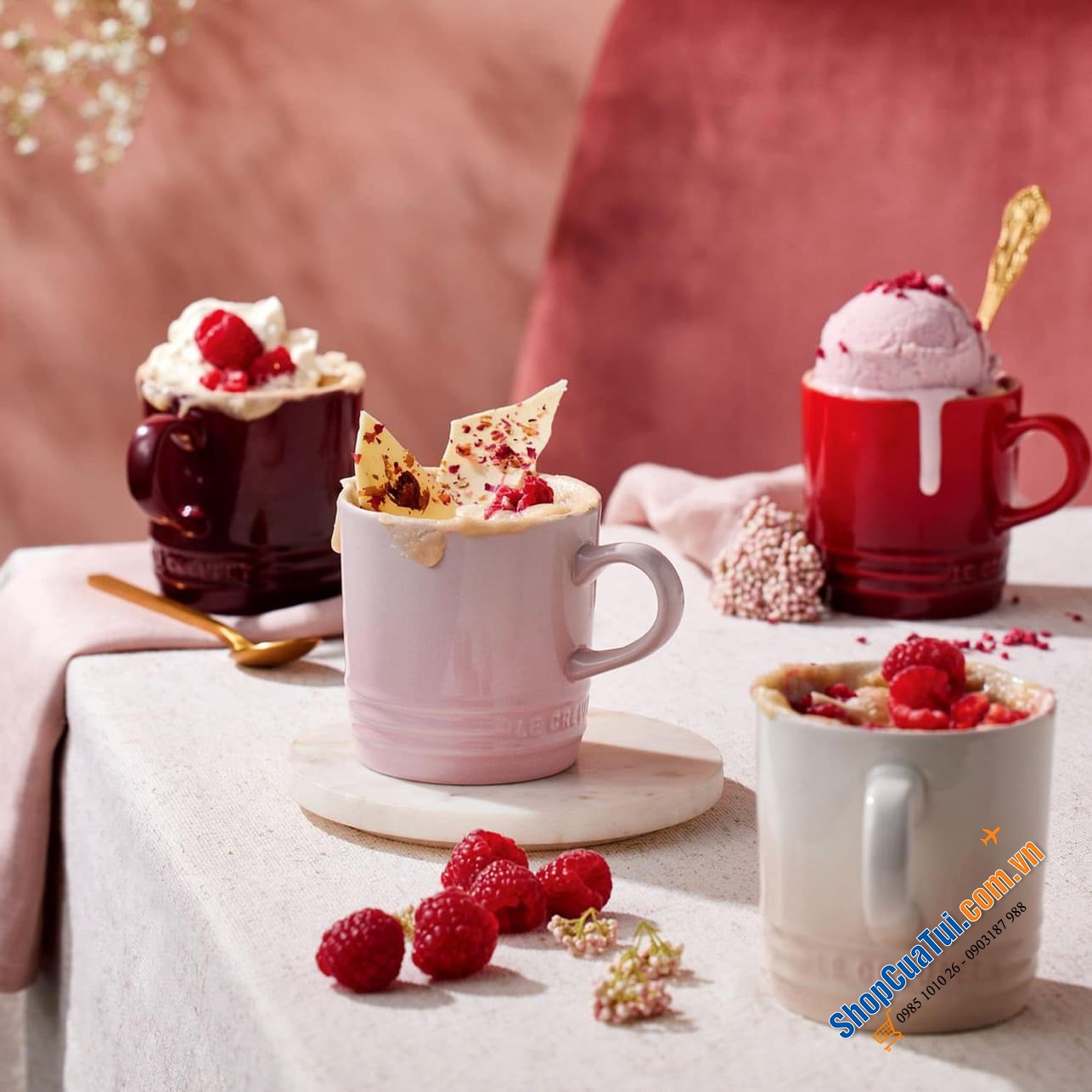Bộ 4 ly Le Creuset Petits Fours - biểu tượng của sự tinh tế và đẳng cấp Pháp trong không gian bếp của bạn!