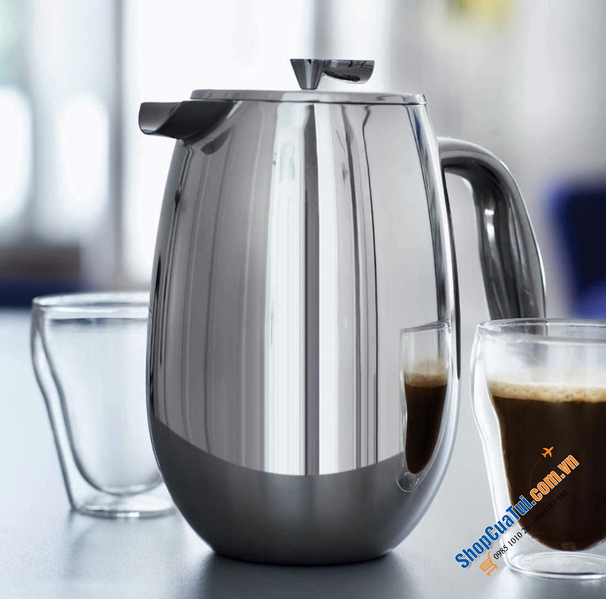 Bình pha cà phê kiểu Pháp cách nhiệt Bodum COLUMBIA 1 Lít