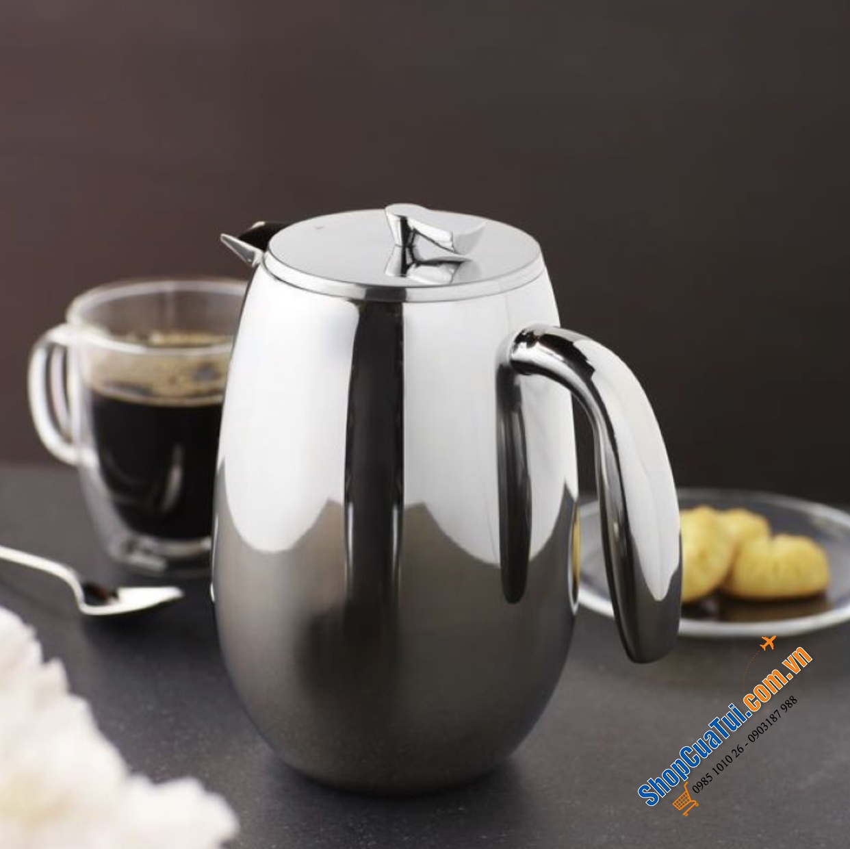 Bình pha cà phê kiểu Pháp cách nhiệt Bodum COLUMBIA 1 Lít
