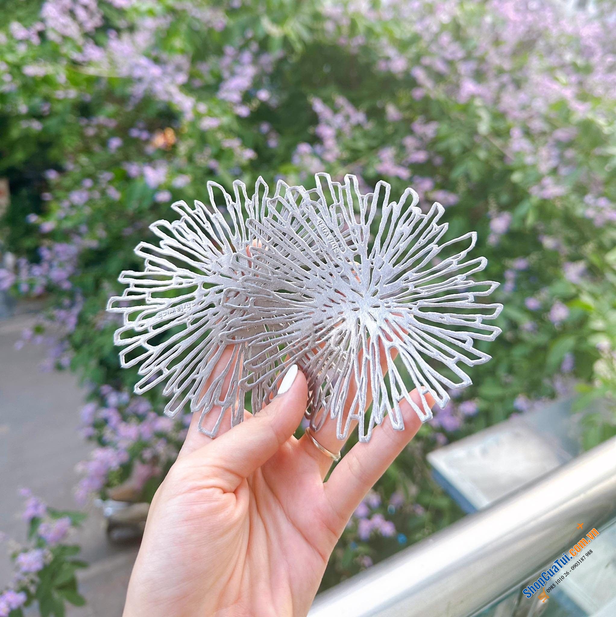 Set 6 lót cốc Bloom Coasters Set Gilded Chilewich