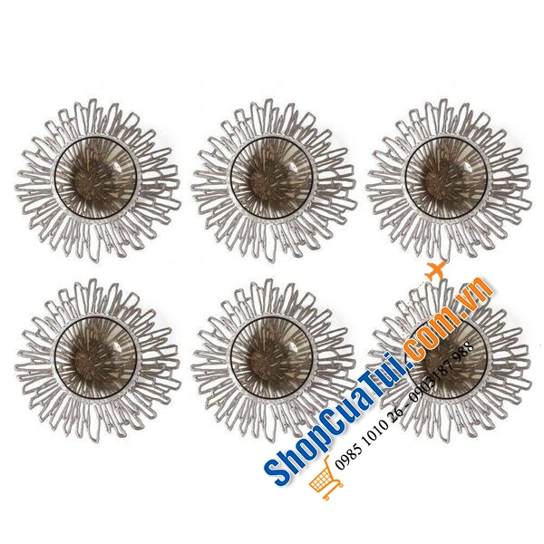 Set 6 lót cốc Bloom Coasters Set Gilded Chilewich