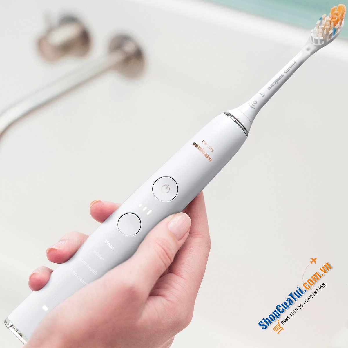 Set 2 bàn chải điện Philips HX9912/96 - Set bàn chải điện cao cấp Philips Sonicare Diamond Clean