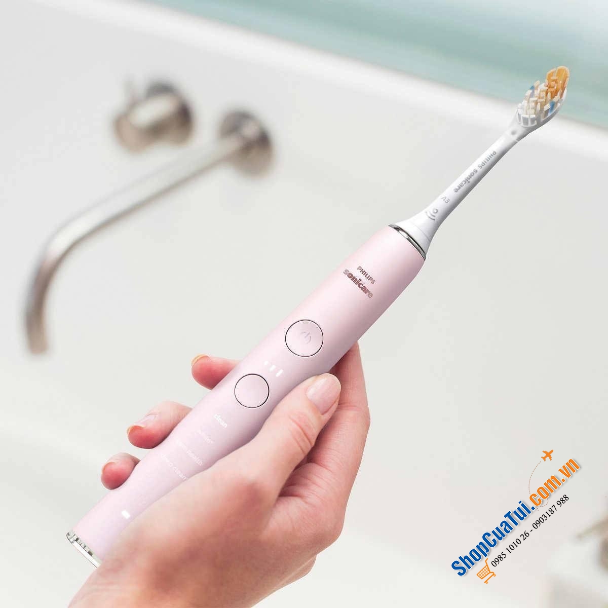 Set 2 bàn chải điện Philips HX9912/96 - Set bàn chải điện cao cấp Philips Sonicare Diamond Clean