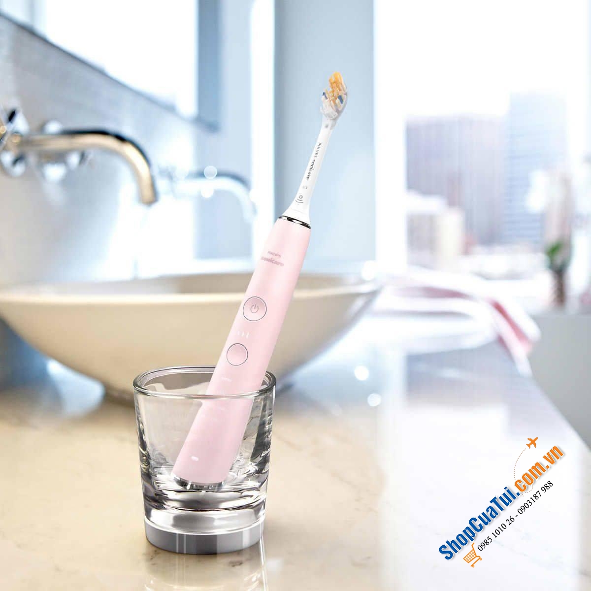 Set 2 bàn chải điện Philips HX9912/96 - Set bàn chải điện cao cấp Philips Sonicare Diamond Clean