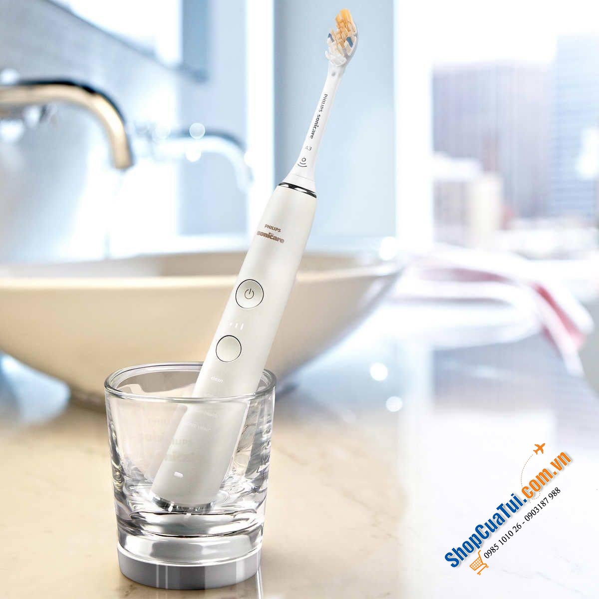 Set 2 bàn chải điện Philips HX9912/96 - Set bàn chải điện cao cấp Philips Sonicare Diamond Clean